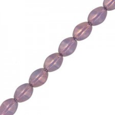 Czech Pinch beads 5x3mm Chalk white lila vega luster 03000/15726